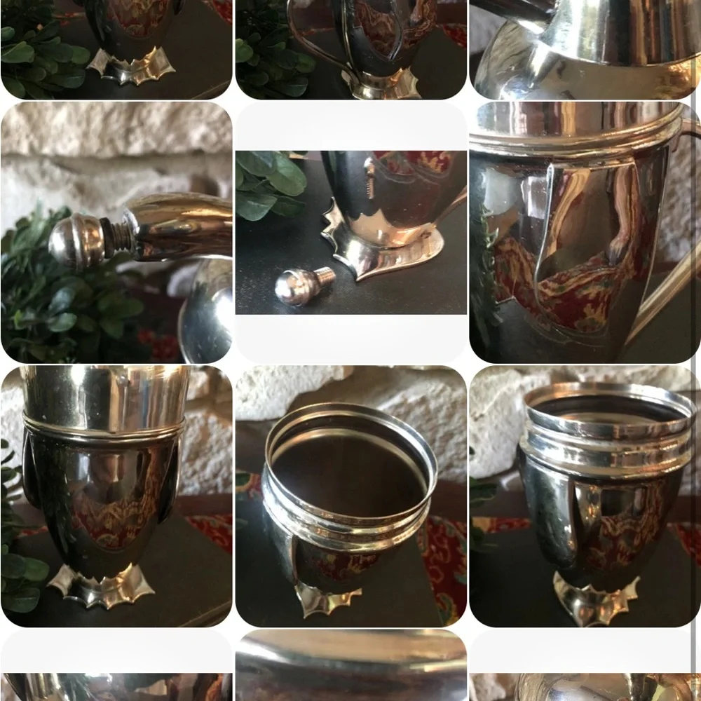 Vintage 1990s Art Deco Penguin Cocktail Shaker Restoration Hardware Stainless 8